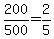 200%2F500=2%2F5