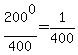200%5E0%2F400+=1%2F400
