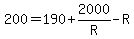200+=+190+%2B+2000%2FR+-+R