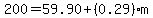 200+=+59.90%2B%280.29%29m