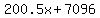 200.5x%2B7096