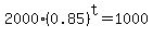 2000%280.85%29%5Et+=+1000