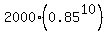 2000%280.85%5E10%29