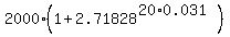 2000%2A%281%2B2.71828%5E%2820%2A0.031%29%29