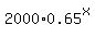 2000%2A0.65%5Ex