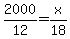 2000%2F12+=+x%2F18