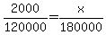 2000%2F120000=x%2F180000