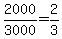 2000%2F3000=2%2F3