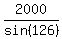 2000%2Fsin%28126%29