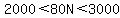 2000%3C80N%3C3000