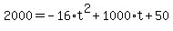 2000=-16%2At%5E2%2B1000%2At%2B50