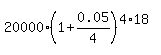 20000%2A%281%2B0.05%2F4%29%5E%284%2A18%29