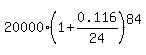 20000%2A%281%2B0.116%2F24%29%5E84