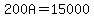 200A=15000