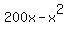 200x+-+x%5E2
