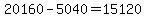 20160-5040+=+15120