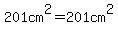 201cm%5E2=201cm%5E2
