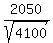 2050%2Fsqrt%284100%29