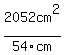 2052cm%5E2%2F54cm