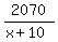 2070%2F%28x%2B10%29