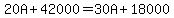 20A%2B42000=30A%2B18000