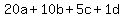 20a%2B10b%2B5c%2B1d