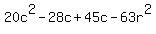20c%5E2-28c%2B45c-63r%5E2