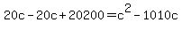 20c-20c%2B20200=c%5E2-1010c
