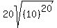 20sqrt%28%2810%29%5E20%29