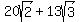 20sqrt%282%29+%2B+13sqrt%283%29+