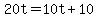 20t=10t%2B10