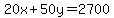 20x%2B50y=2700