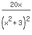 20x%2F%28x%5E2%2B3%29%5E2