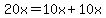 20x=10x%2B10x