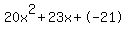 20x%5E2%2B23x%2B-21