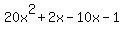 20x%5E2%2B2x-10x-1