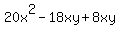 20x%5E2-18xy%2B8xy