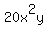 20x%5E2y
