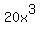 20x%5E3