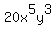 20x%5E5y%5E3