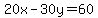 20x-30y=60