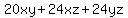 20xy%2B24xz%2B24yz