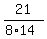 21%2F%288%2A14%29