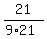 21%2F%289%2A21%29