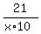 21%2F%28x%2A10%29