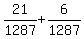 21%2F1287+%2B+6%2F1287