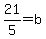 21%2F5=b