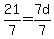 21%2F7+=+7d%2F7
