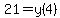 21=y%284%29
