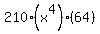 210%28x%5E4%29%2A%2864%29